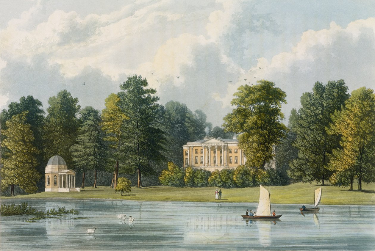 Hampton House, grawerowany przez Richarda Gilsona Reeve
