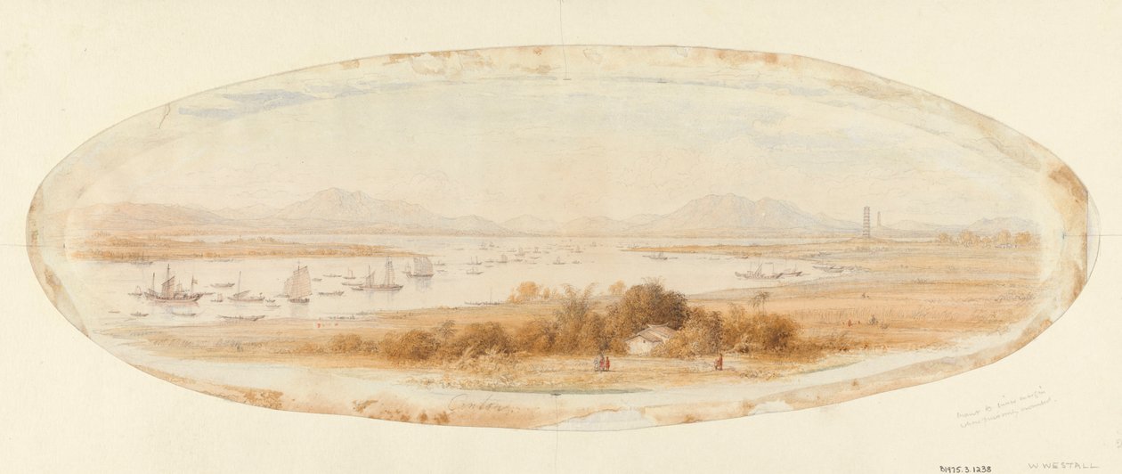 Whampoa i rzeka Canton autorstwa William Westall
