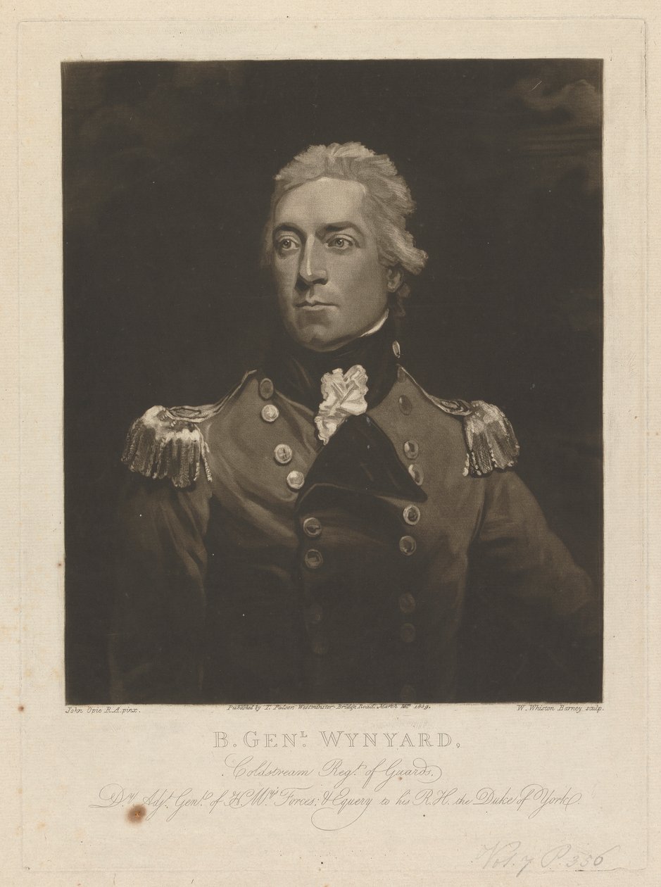 generała porucznika Williama Wynyarda autorstwa William Whiston Barney