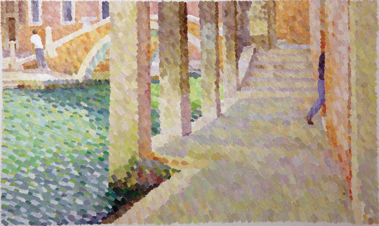 Sotoportego del Traghetto, 2011 (olej na płótnie) autorstwa William Wilkins