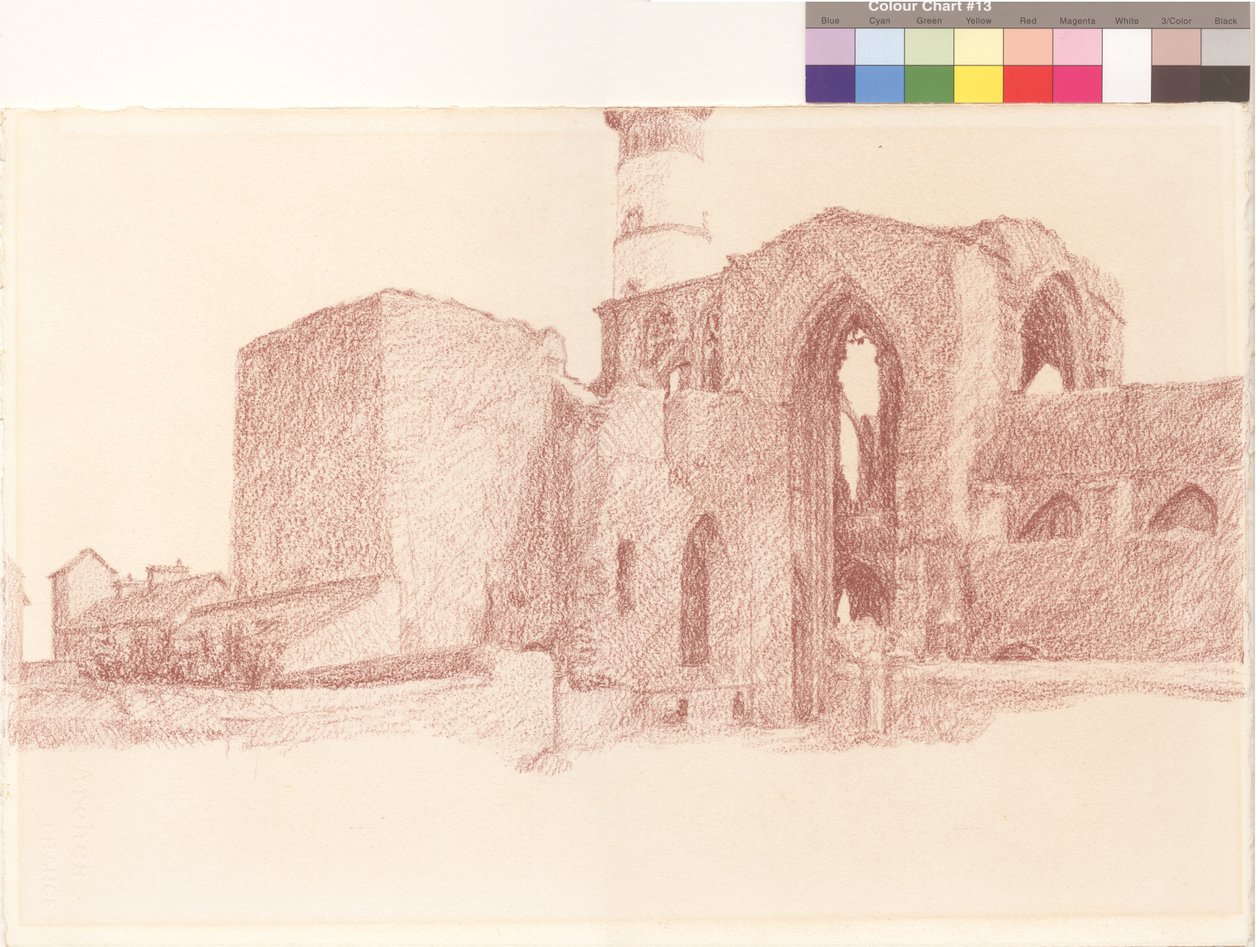 St Mathieu, opactwo i latarnia morska autorstwa William Wilkins
