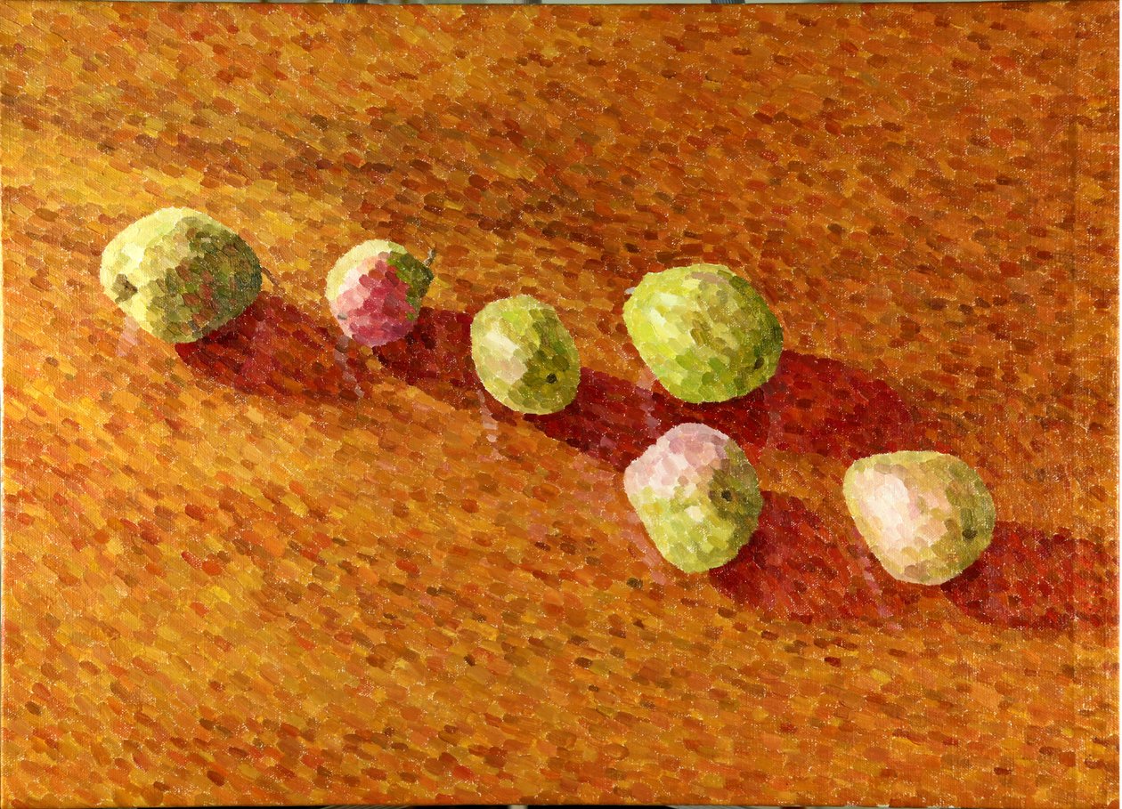 Martwa natura, Black Worcesters, 2013 (olej na płótnie) autorstwa William Wilkins