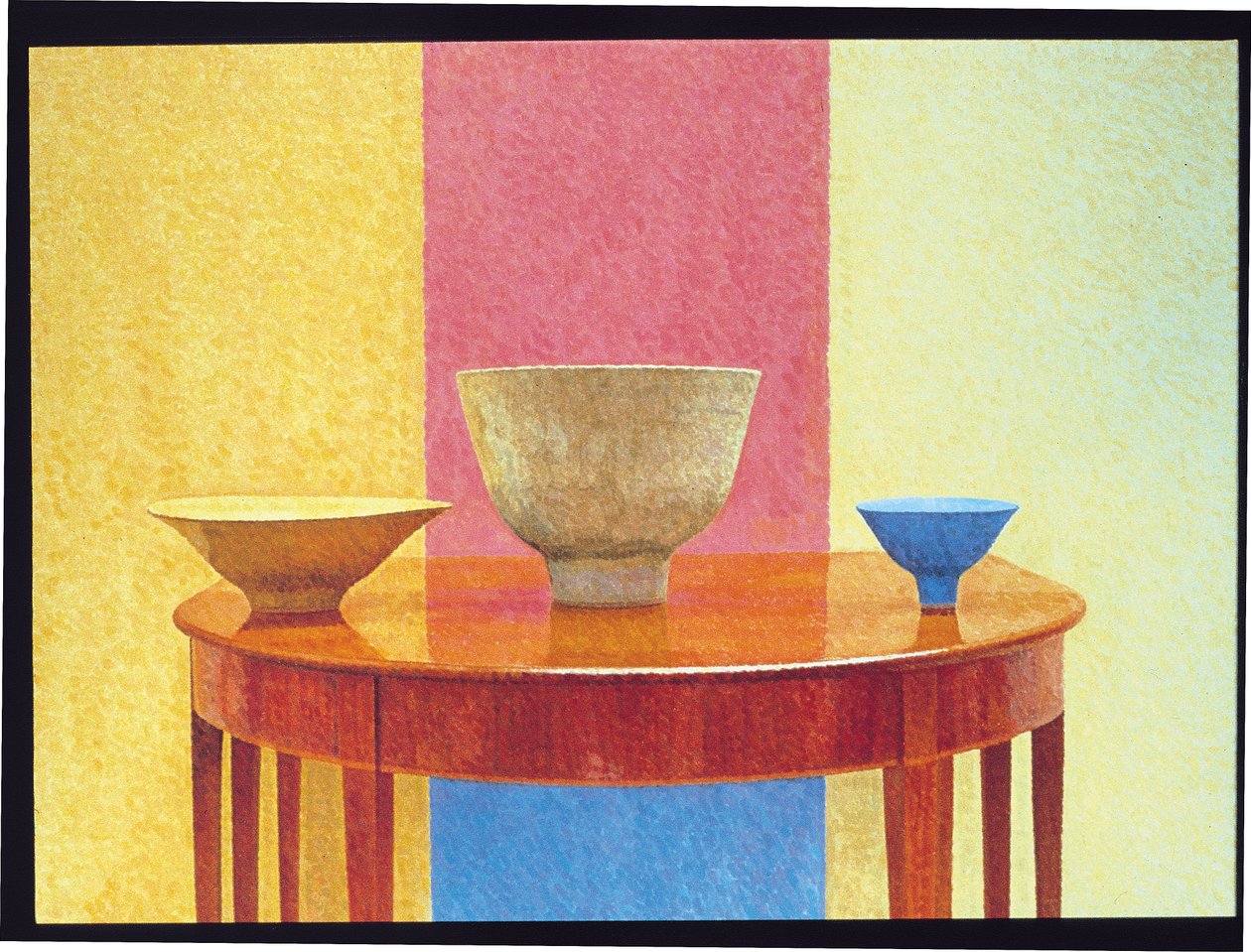 Martwa natura, trzy miski Lucie Rie autorstwa William Wilkins