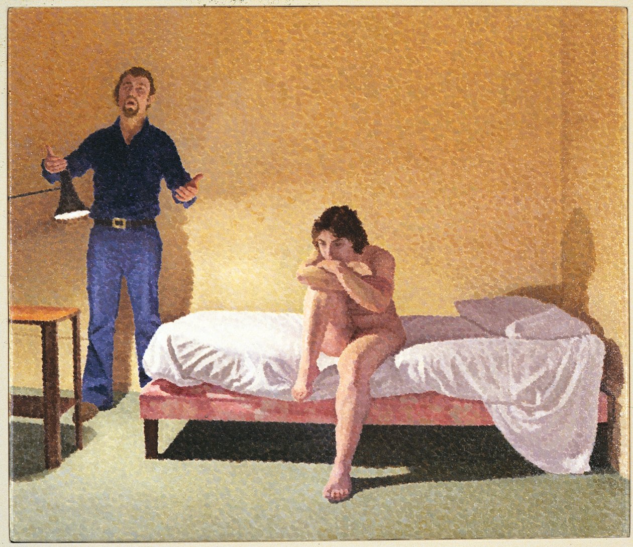 Dwie postacie, śpiewający mężczyzna autorstwa William Wilkins