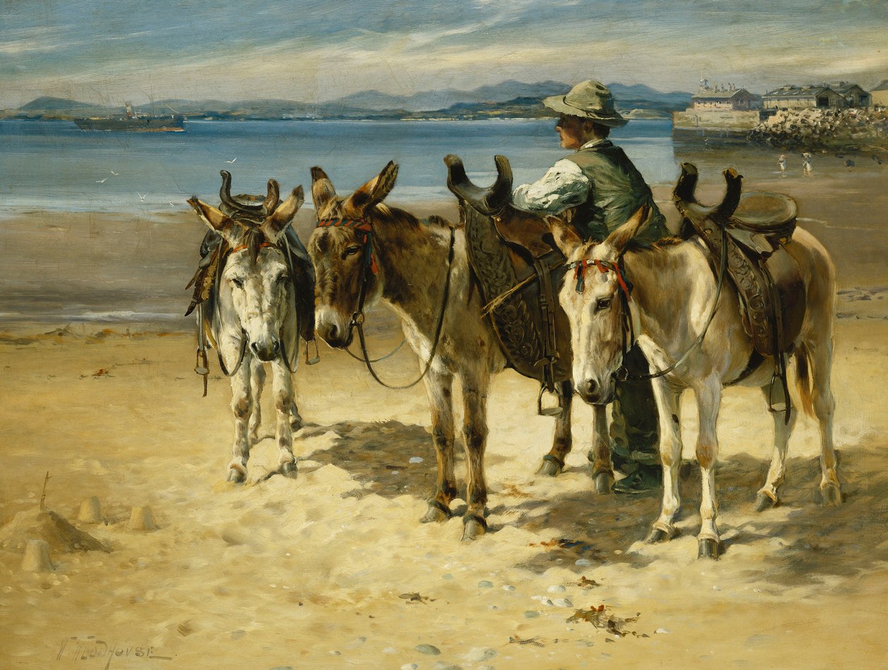 Na piaskach, Morecambe autorstwa William Woodhouse