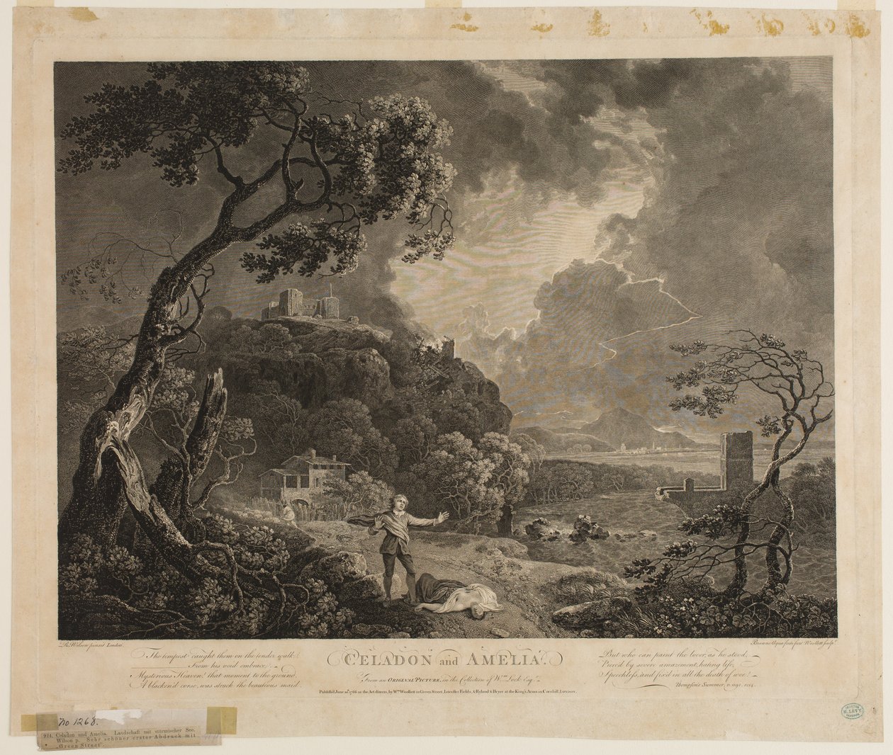 Seledyn i Amelia autorstwa William Woollett