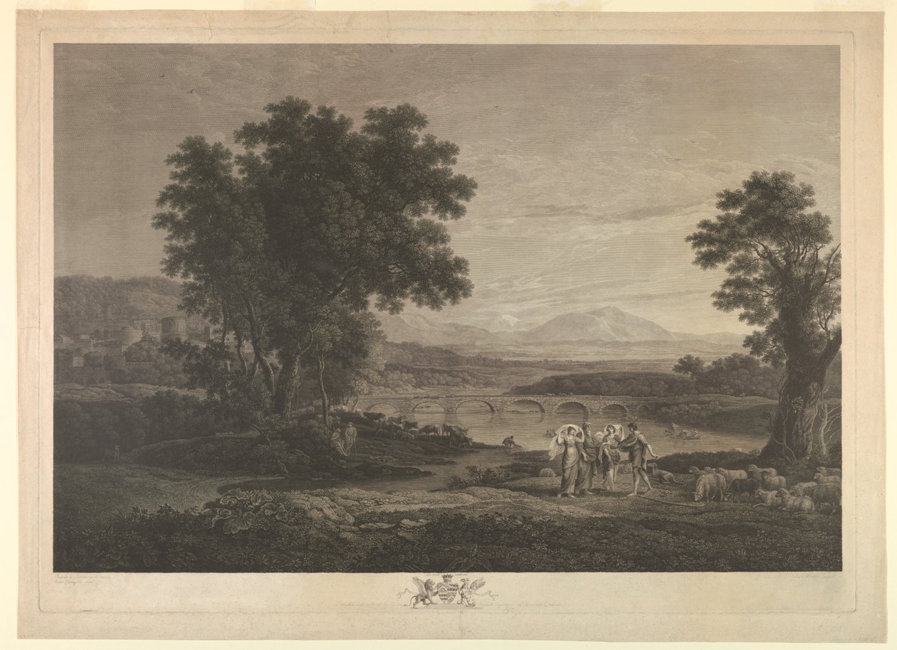 Jakub i Laban (Il Ponti) autorstwa William Woollett