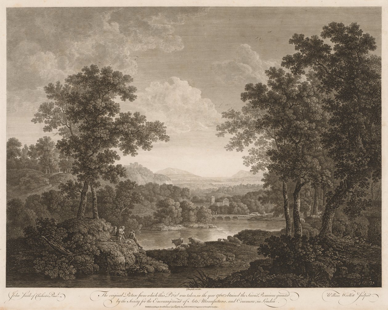 Krajobraz autorstwa William Woollett