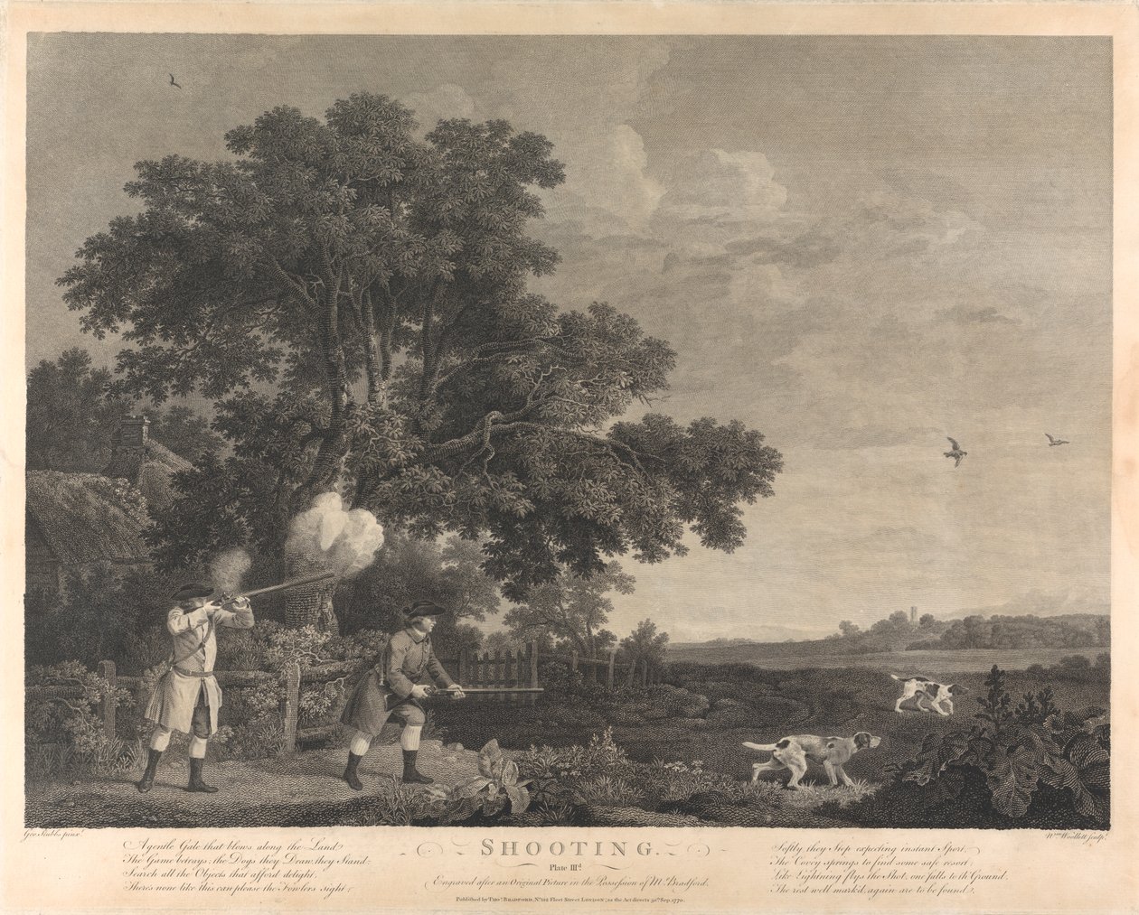 Strzelanie, tablica III autorstwa William Woollett