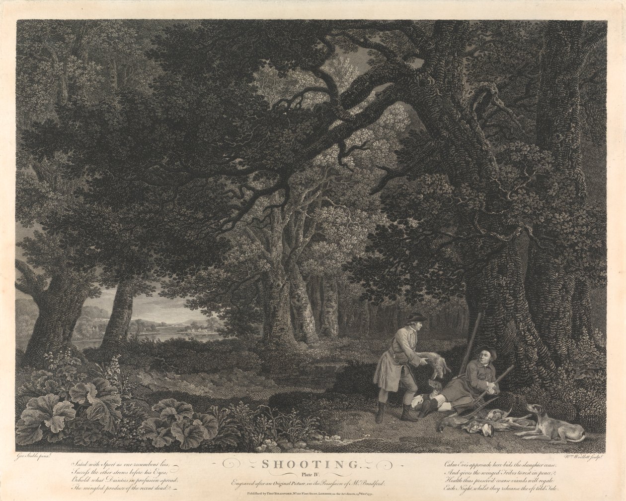 Strzelanie, tablica IV autorstwa William Woollett