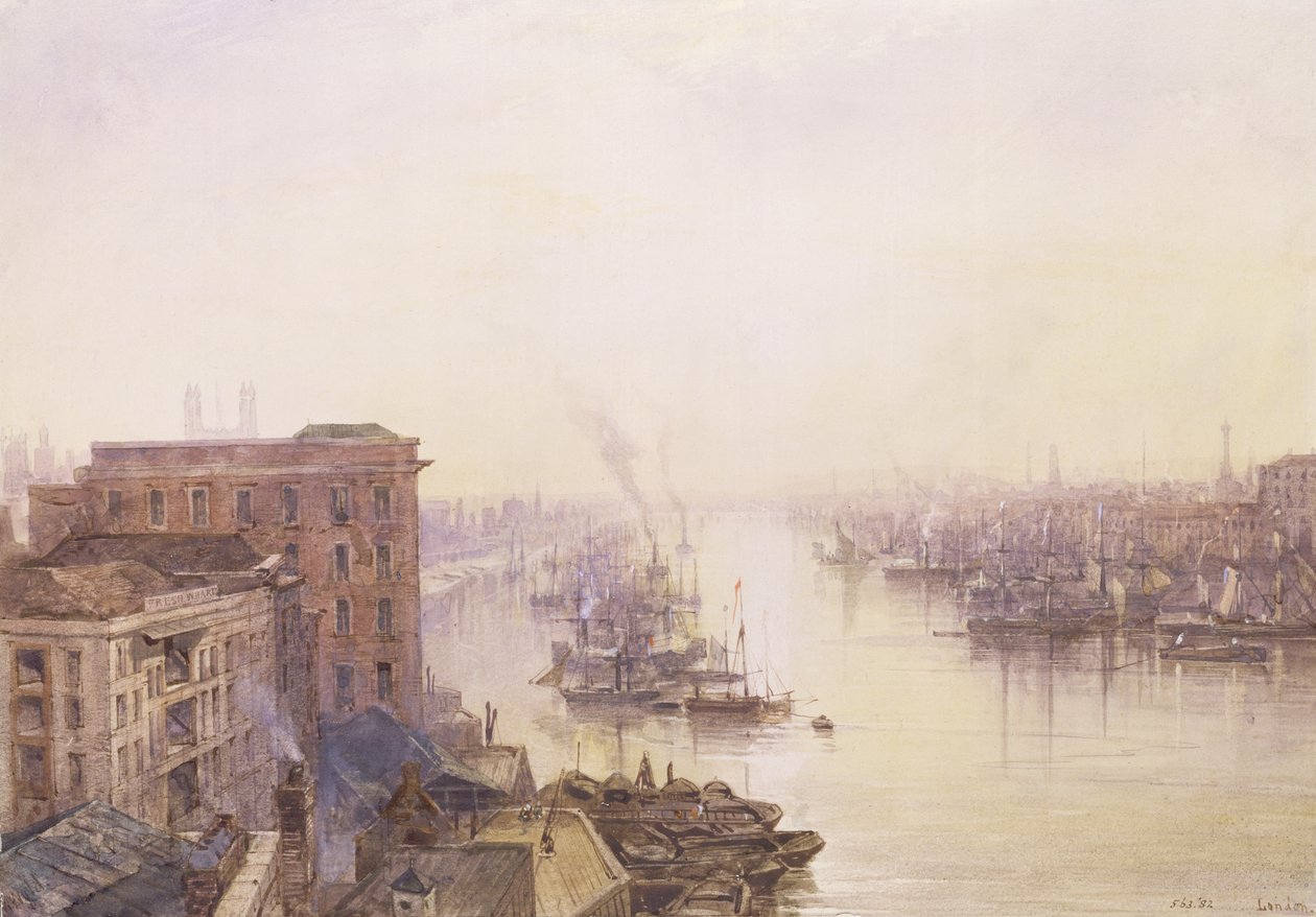 Basen z hotelu Adelaide, London Bridge autorstwa William Wyld