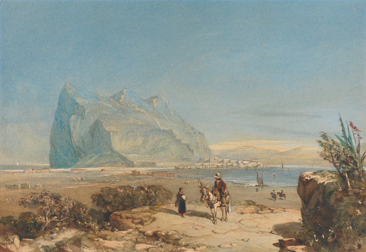 Widok Gibraltaru autorstwa William Wyld