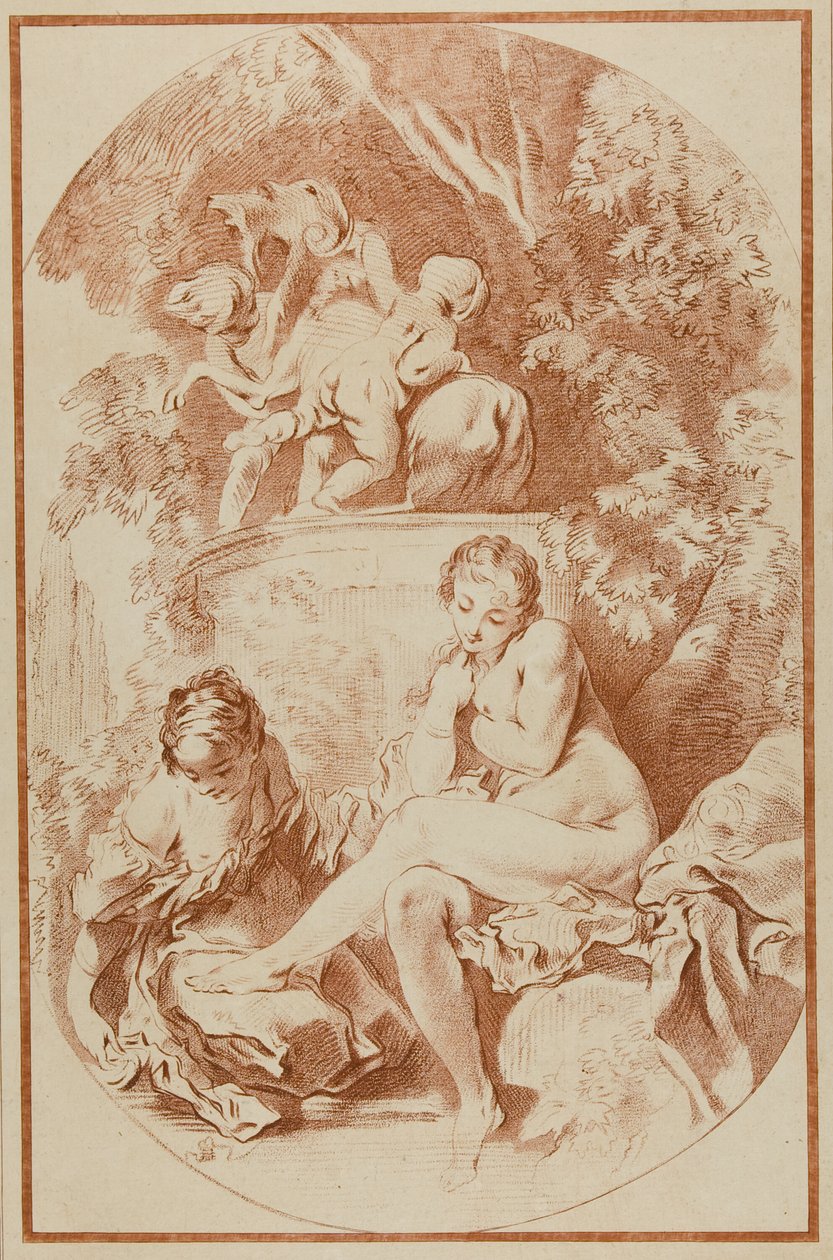 Batszeba, ze zbioru grafik naśladujących rysunki autorstwa William Wynne Ryland
