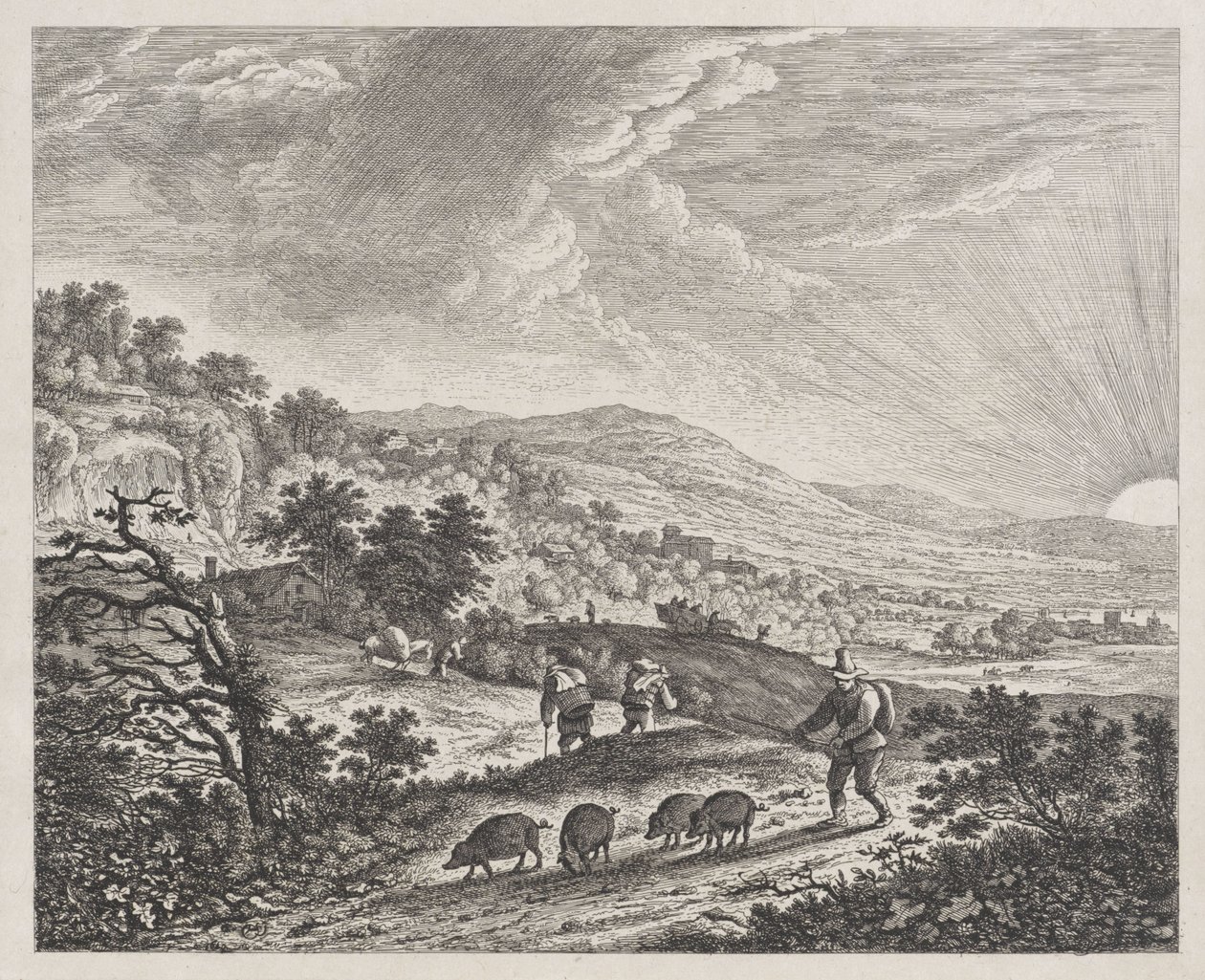 świniopas autorstwa William Young Ottley