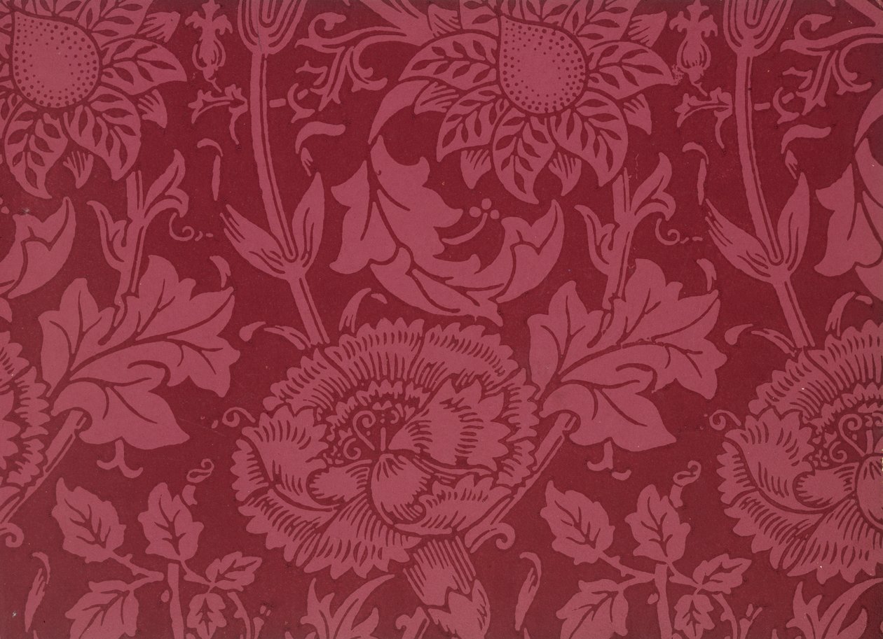 Wzornik tapet, przed 1917 (druk) autorstwa William and Company Morris