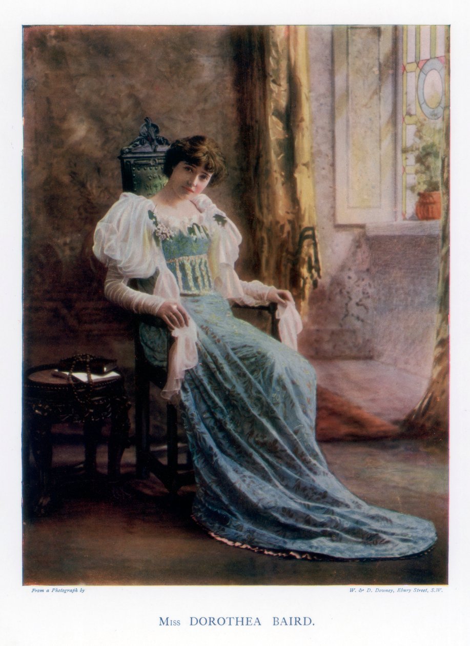 Dorothea Baird, angielska aktorka teatralna i filmowa, 1901. autorstwa William and Daniel Downey