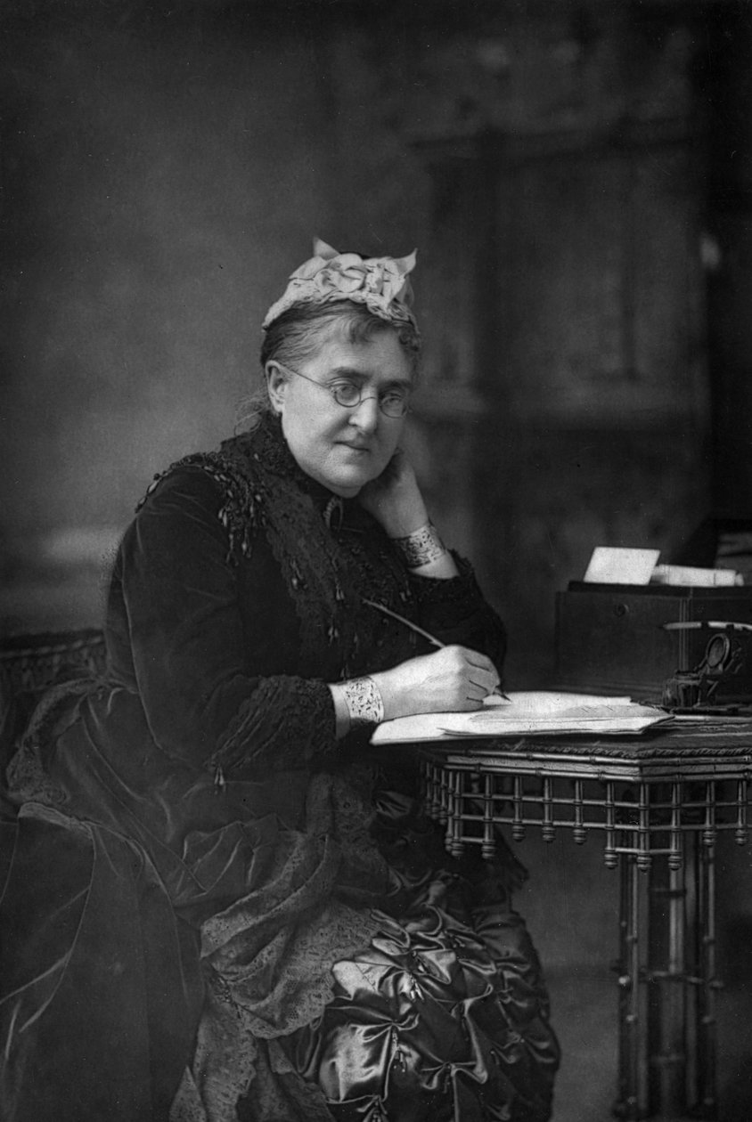 Eliza Lynn Linton 1822-1898, brytyjska powieściopisarka, eseistka i dziennikarka, 1890. autorstwa William and Daniel Downey