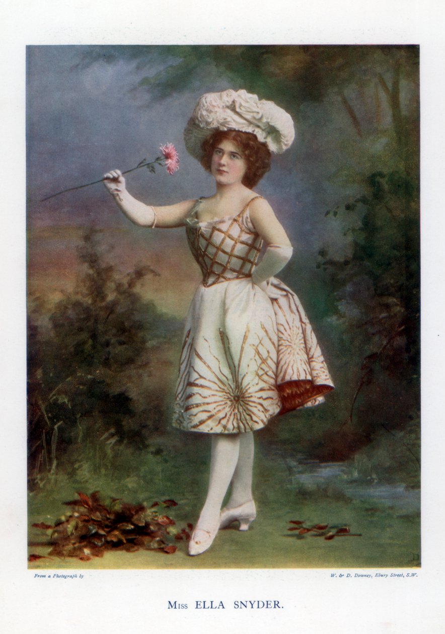 Ella Snyder, aktorka, 1901. autorstwa William and Daniel Downey