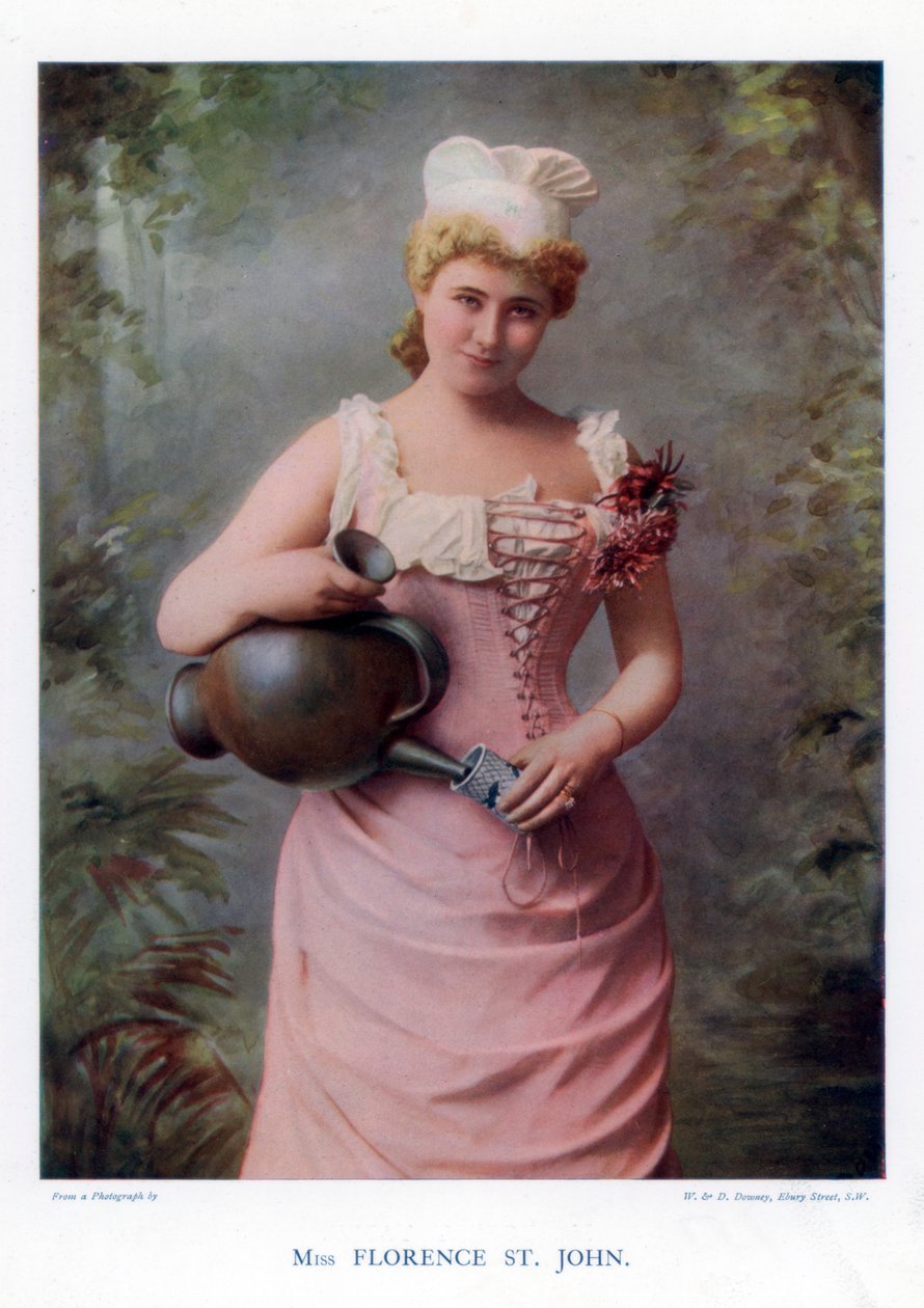 Florence St John, angielska aktorka i piosenkarka, 1901. autorstwa William and Daniel Downey