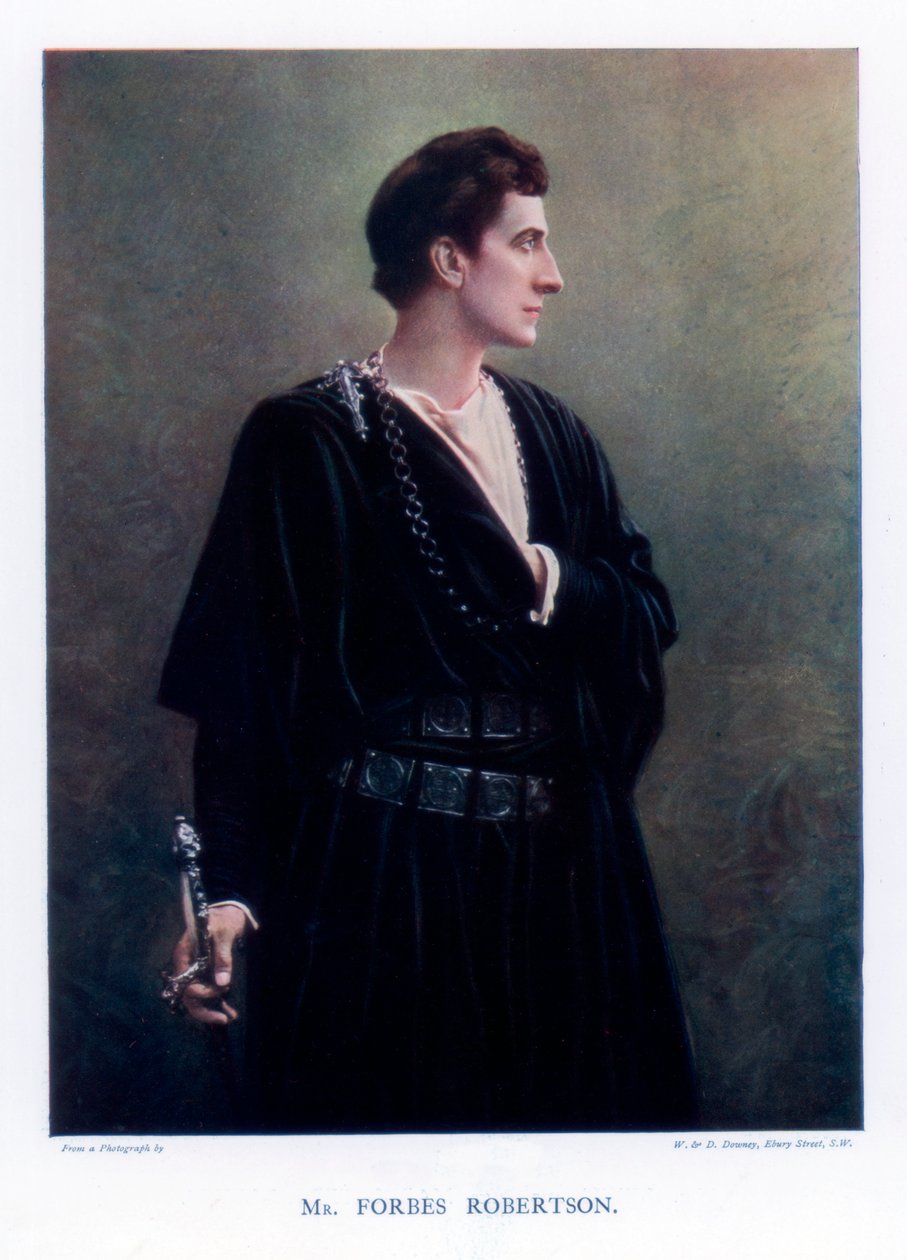 John Forbes-Robertson, brytyjski aktor i kierownik teatru, 1901. autorstwa William and Daniel Downey