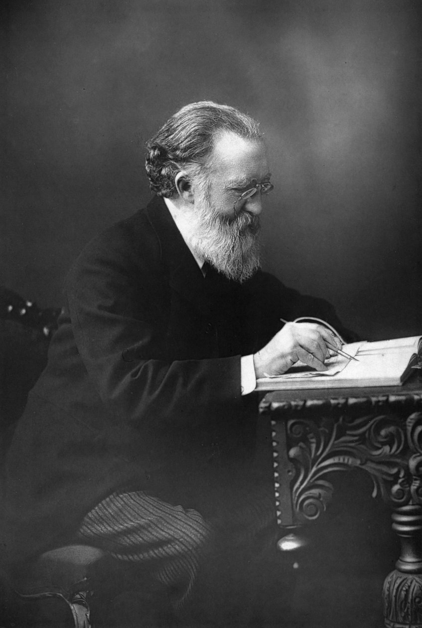 Justin McCarthy 1830-1912, irlandzki polityk, historyk i powieściopisarz, 1893. autorstwa William and Daniel Downey