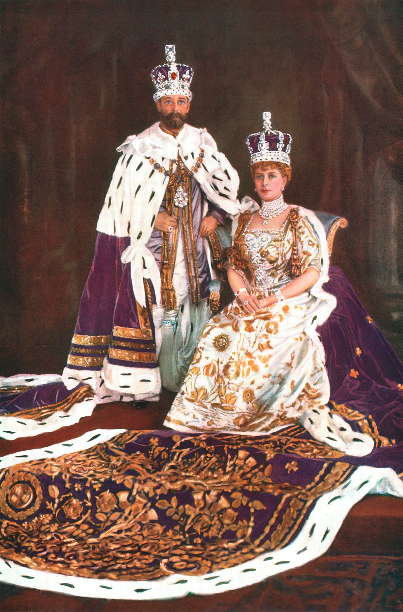 Król Jerzy V i królowa Maria, 1911 autorstwa William and Daniel Downey