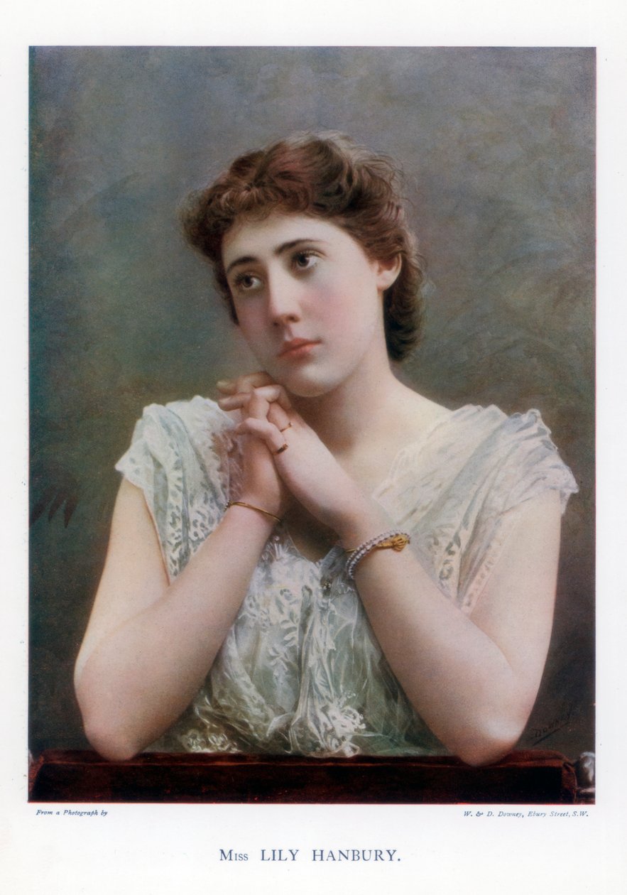 Lily Hanbury, angielska aktorka teatralna, 1901. autorstwa William and Daniel Downey