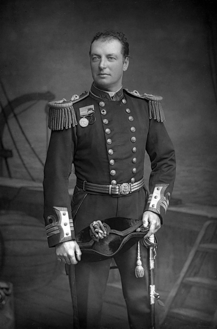 Lord Charles Beresford 1846-1919, brytyjski admirał i członek parlamentu, 1890. autorstwa William and Daniel Downey