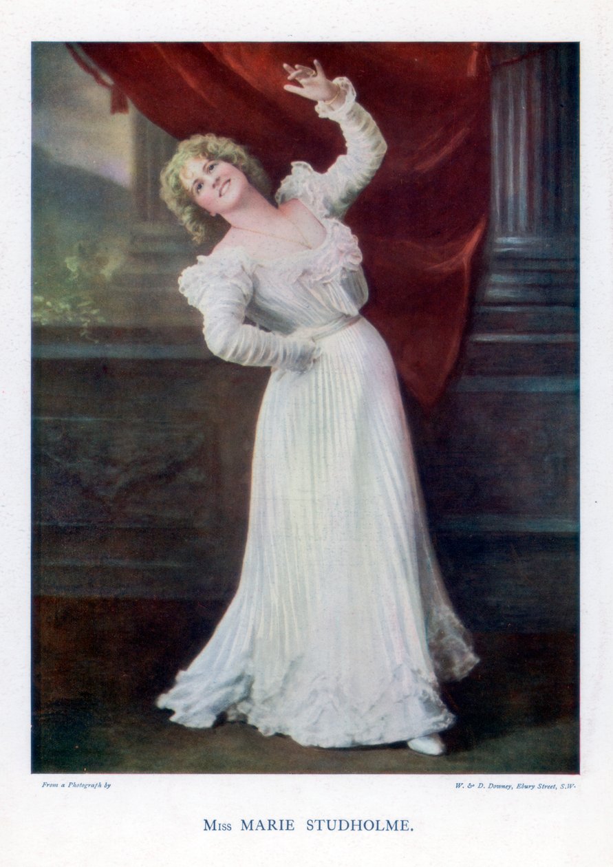 Marie Studholme, angielska aktorka teatralna, 1901. autorstwa William and Daniel Downey