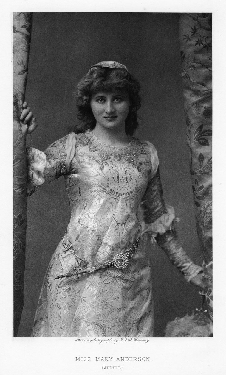 Mary Anderson, amerykańska aktorka, ok. 1895 r. autorstwa William and Daniel Downey