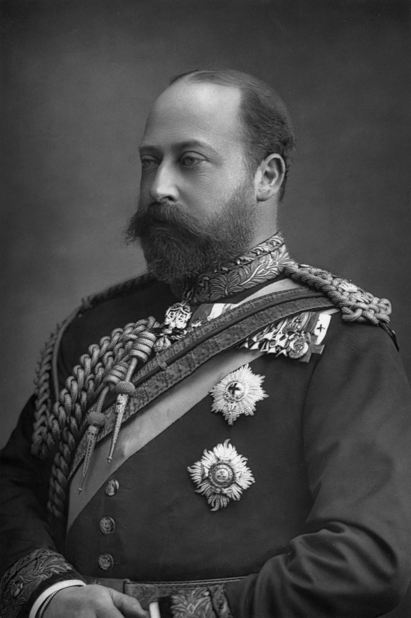 Książę Edward Walii, przyszły król Edward VII Wielkiej Brytanii 1841-1910, 1890. autorstwa William and Daniel Downey