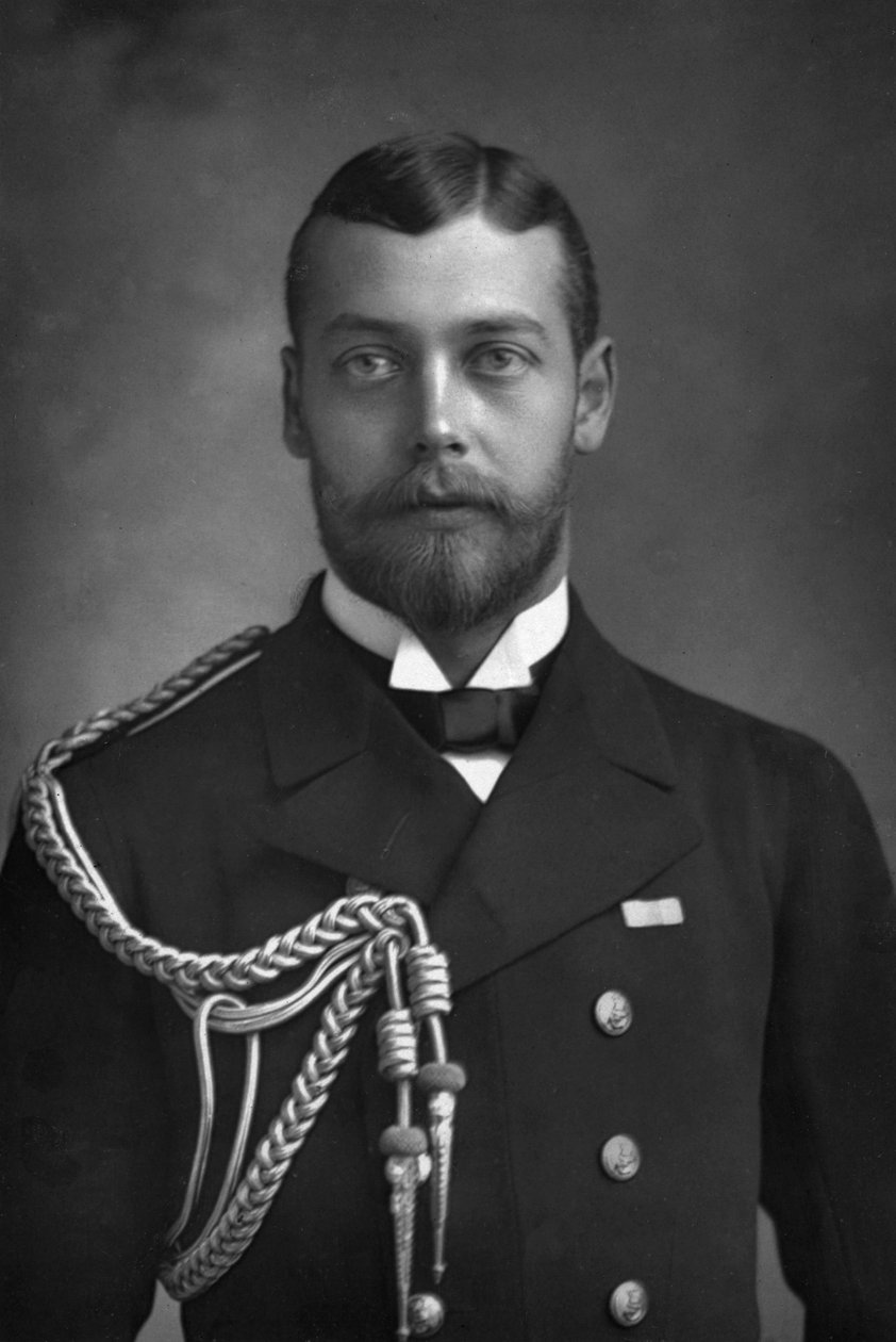 Książę Jerzy, książę Walii i przyszły król Jerzy V 1865-1936, 1890. autorstwa William and Daniel Downey