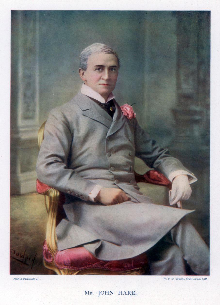Sir John Hare, angielski aktor i kierownik Garrick Theatre, 1901. autorstwa William and Daniel Downey