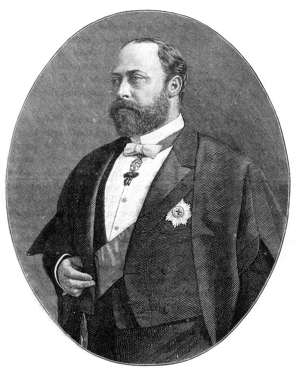 Książę Walii w swoich szatach jako ławnik w środkowej świątyni, 1900. autorstwa William and Daniel Downey