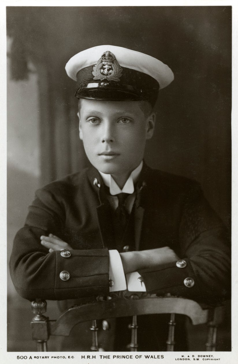 Książę Walii w mundurze marynarki wojennej, ok. 1910. autorstwa William and Daniel Downey