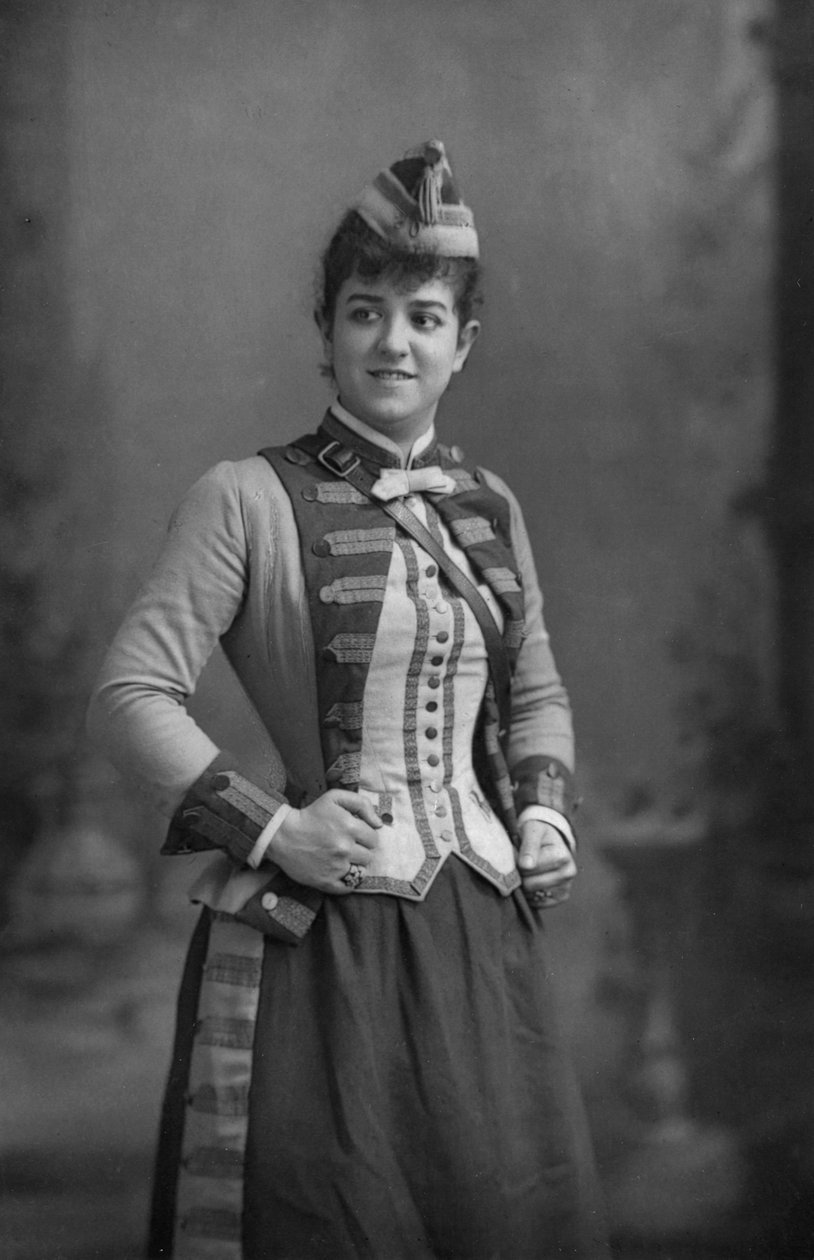 Zelie de Lussan 1861-1949, amerykański mezzosopran, 1893. autorstwa William and Daniel Downey