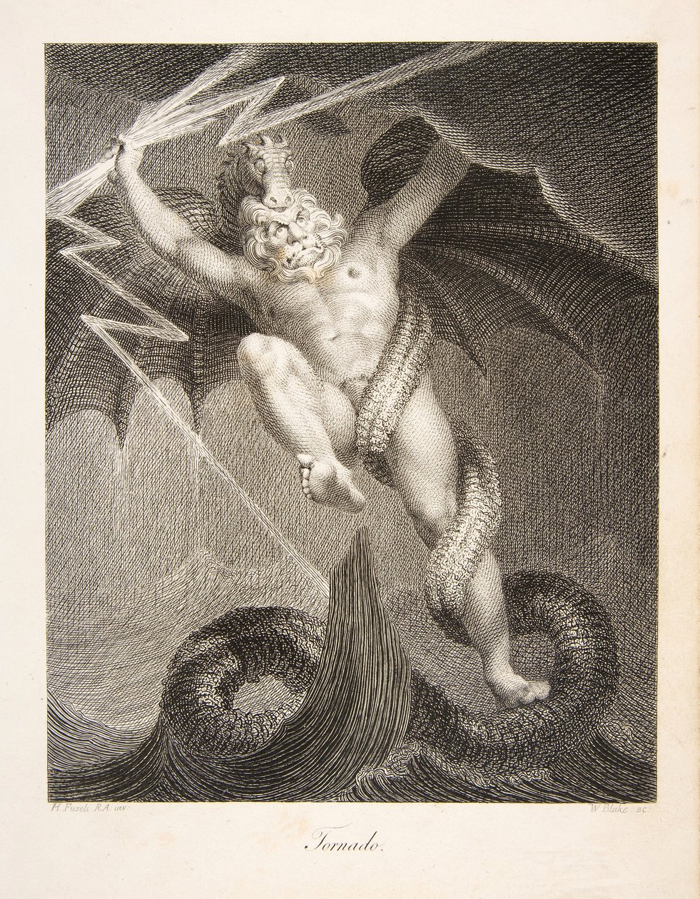 Tornado, wyd. 1795 (grawerowanie) autorstwa William and Fuseli Henry Blake