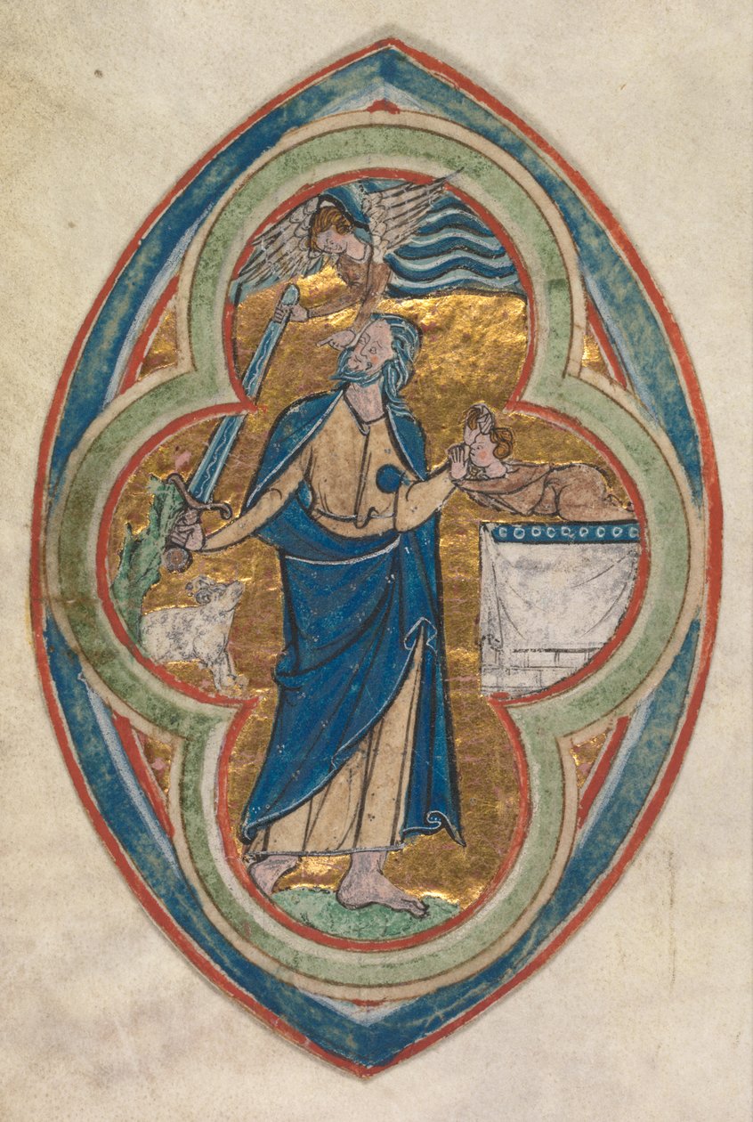 Miniatura wycięta z kompendium z dziejów genealogii Chrystusa..., 1200-1250 autorstwa William de Brailes