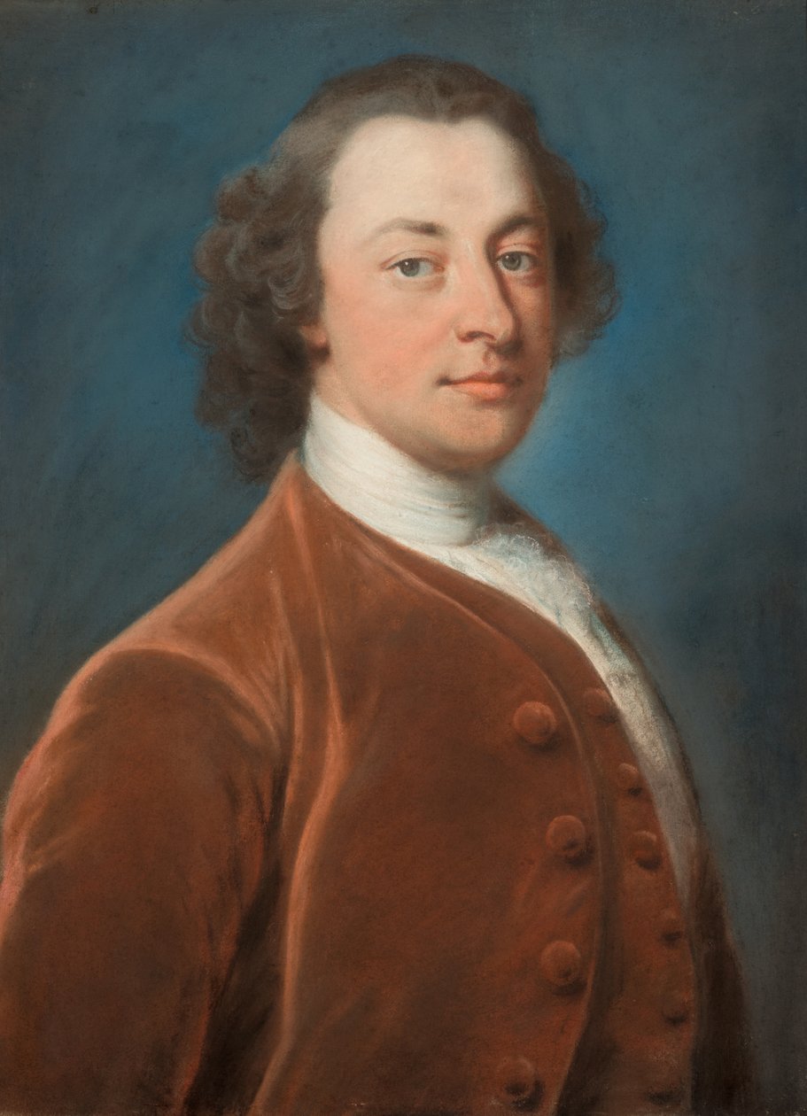 Portret dżentelmena (rysunek pastelami) autorstwa William of Bath (attr. to) Hoare