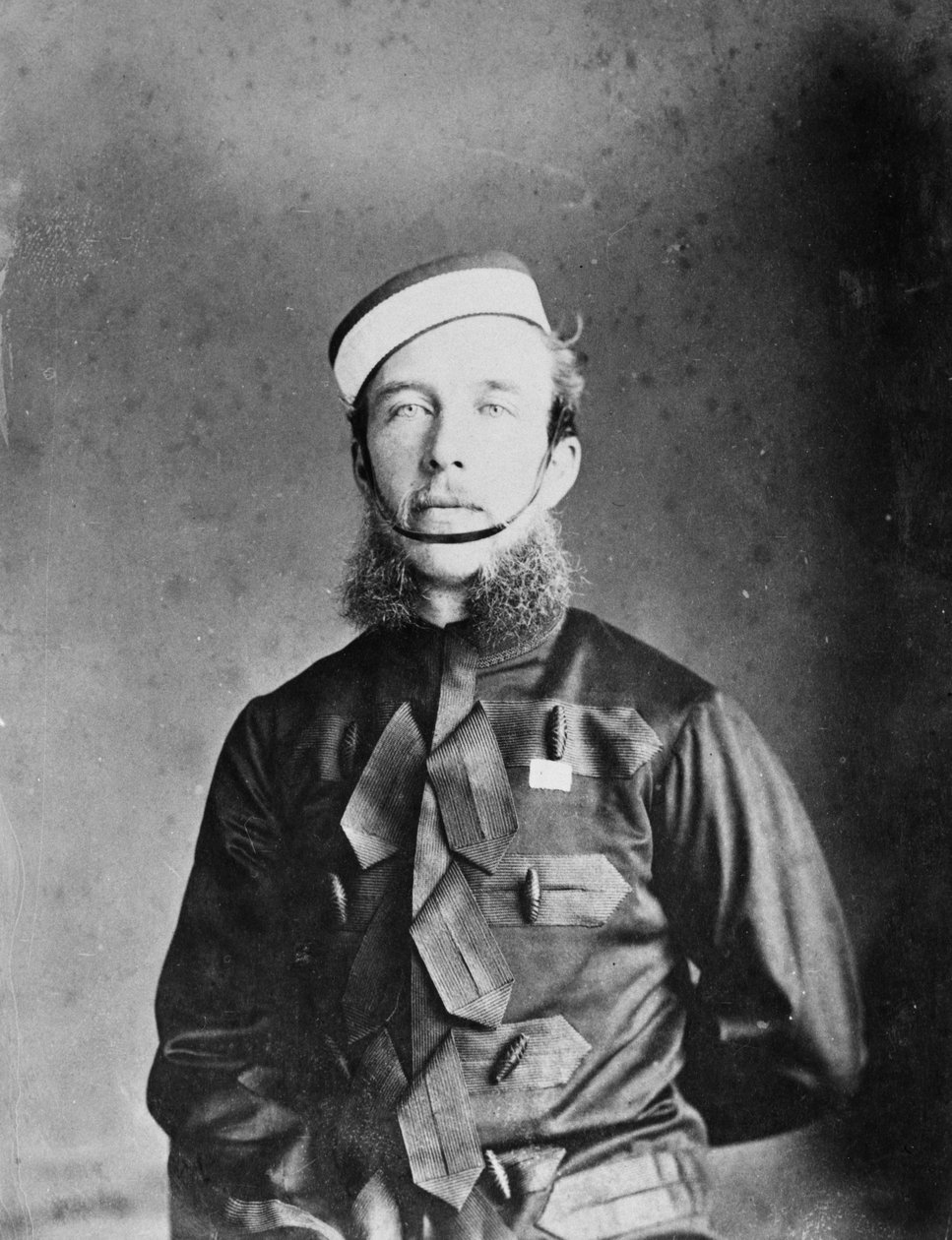 Kapitan Willoughby W. Hooper w mundurze kawalerii Madras, ok. 1870 r. autorstwa Willoughby Wallace Hooper