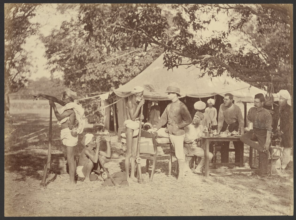 [Konsultacje w obozie] autorstwa Willoughby Wallace Hooper