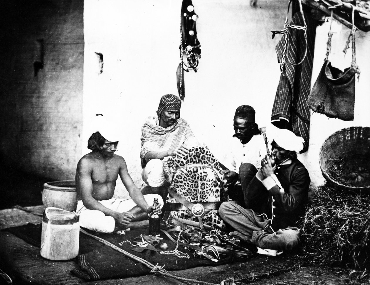 Hodowcy koni lub "Ghorawallahowie", ok. 1860 r. autorstwa Willoughby Wallace Hooper
