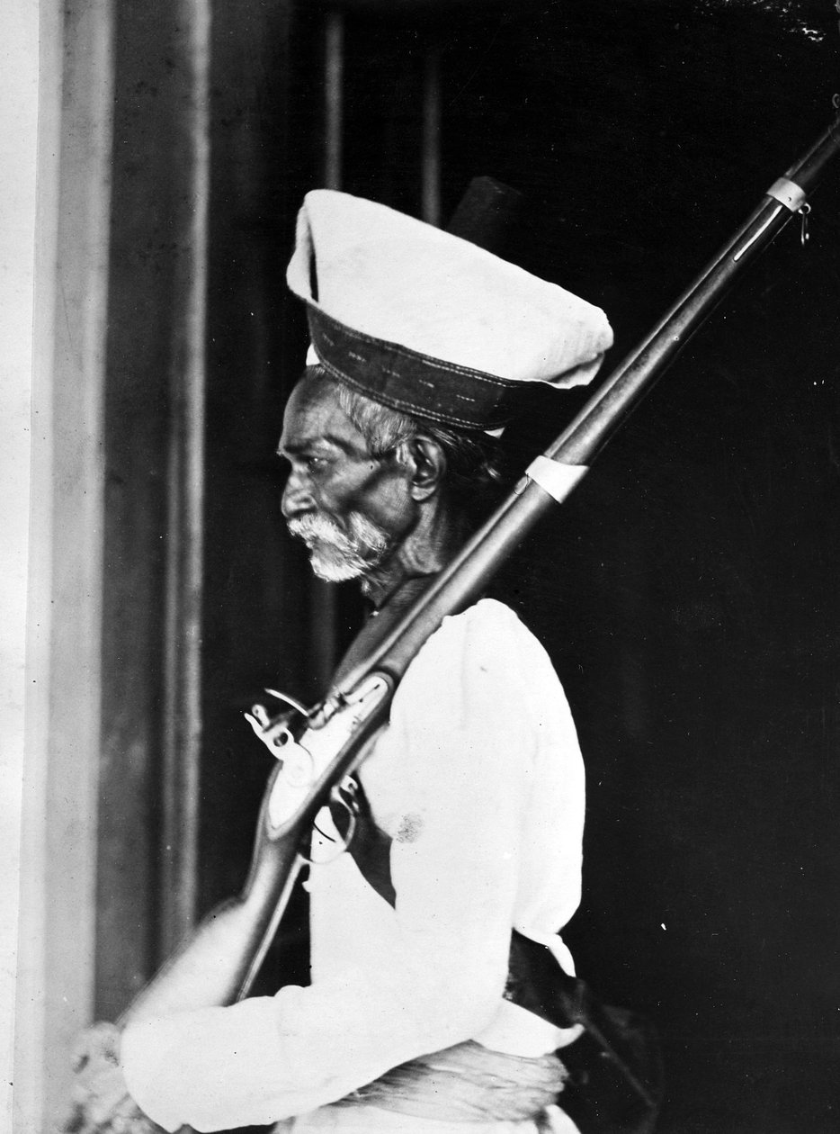 Indyjski Sepoy, c.1870s autorstwa Willoughby Wallace Hooper