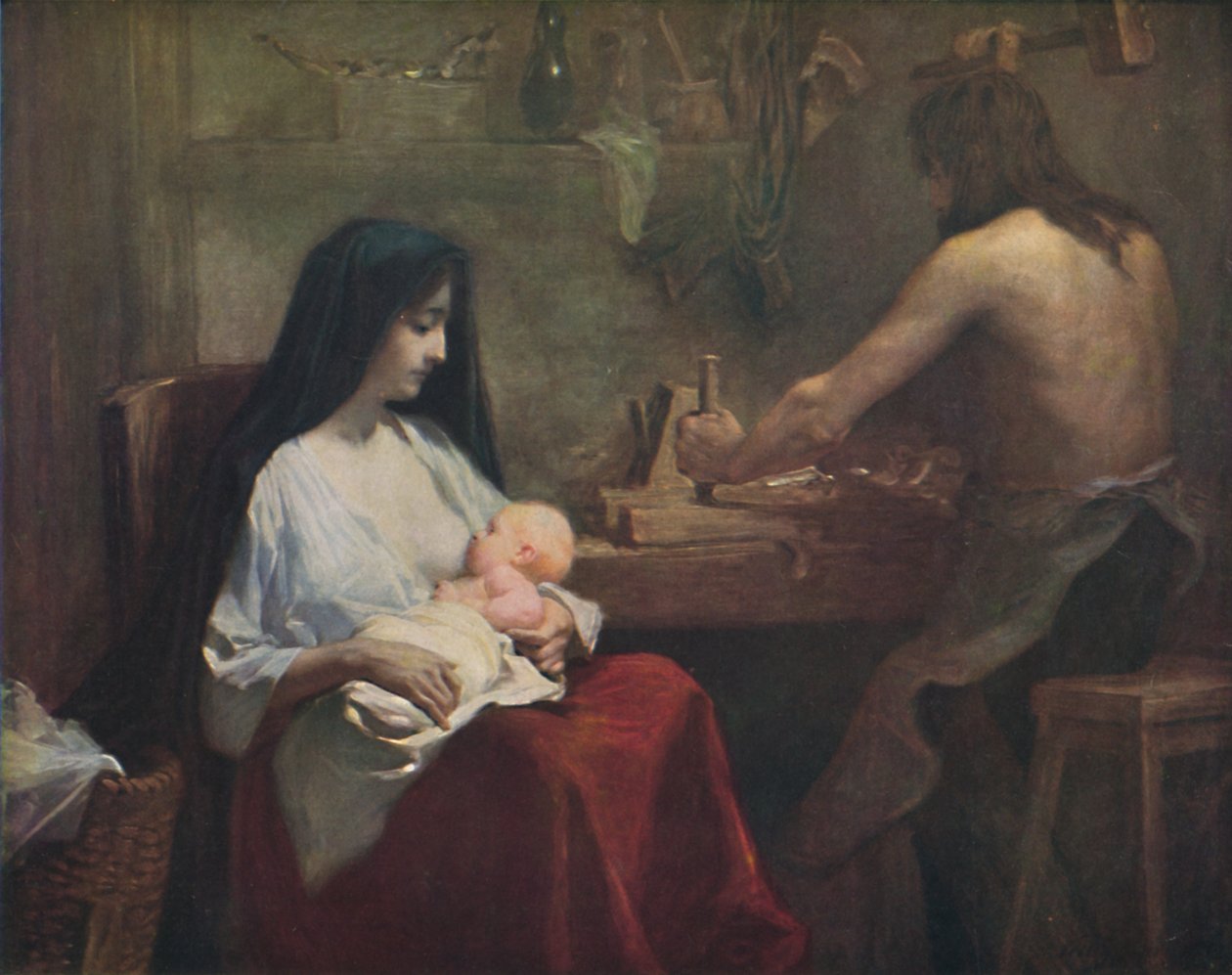 Święta Rodzina, ok. 1888, 1914. autorstwa Willy Martens