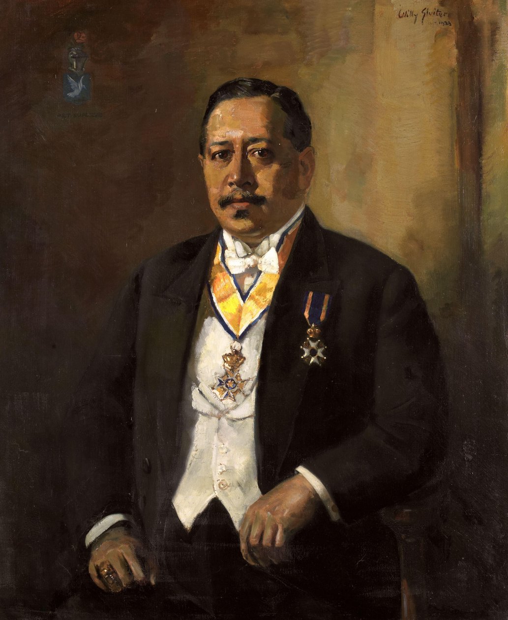 Willem Martinus Godfried Schumann (1877-1952). Przewodniczący Rady Ludowej (1919-1925) autorstwa Willy Sluiter