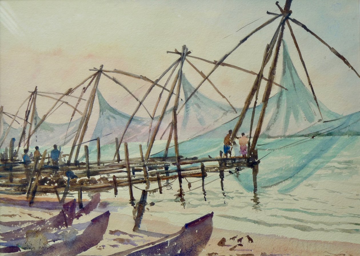 608 Sieci rybackie, Fort Cochin autorstwa Wilson Clive