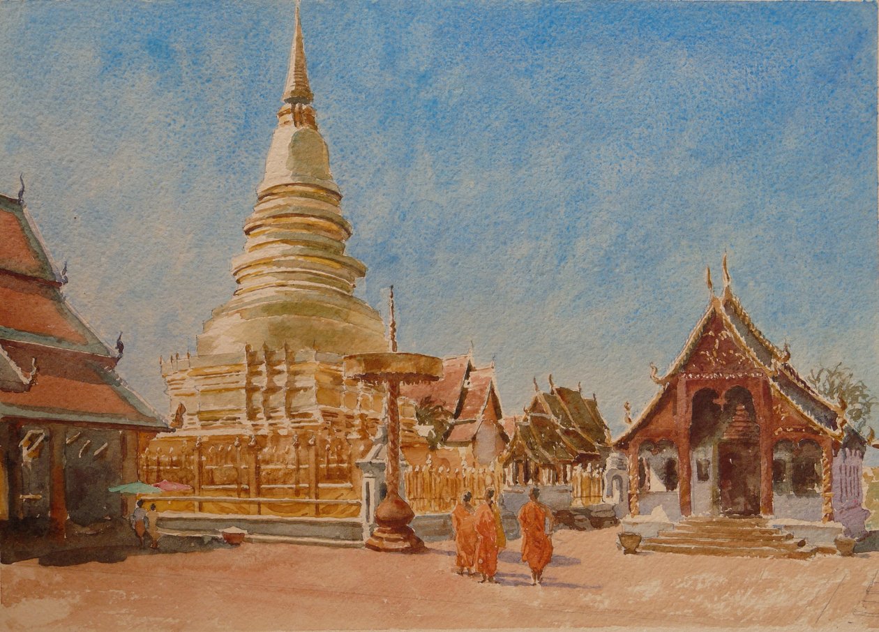879 Wat Phrathat Haripunchai, Lamphun autorstwa Wilson Clive