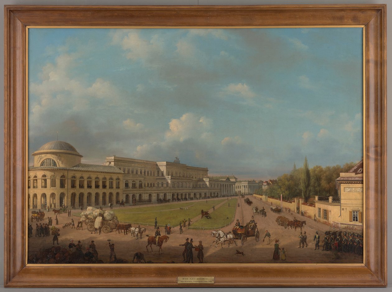Plac Bankowy, 1833 autorstwa Wincenty Kasprzycki