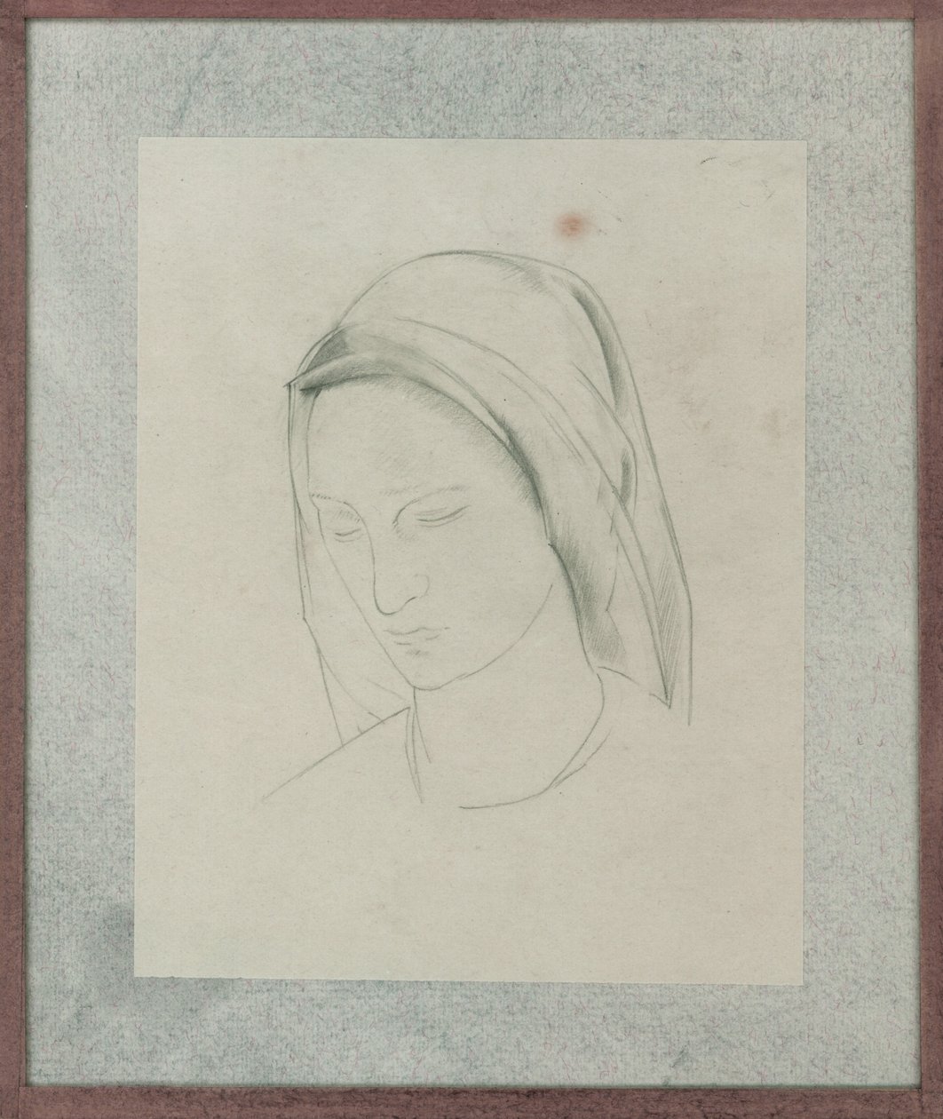 Studium do ołtarza św. Marcina, ok. 1928 (ołówek na papierze) autorstwa Winifred Knights