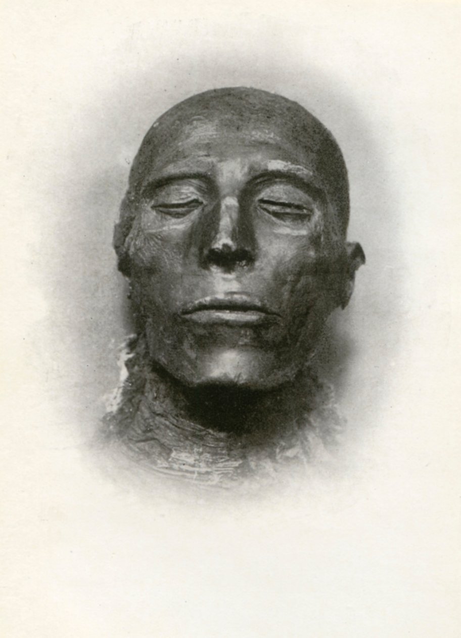 Głowa mumii Sety I, starożytnego egipskiego faraona z XIX dynastii, c1279 pne 1926. autorstwa Winifred Mabel Brunton
